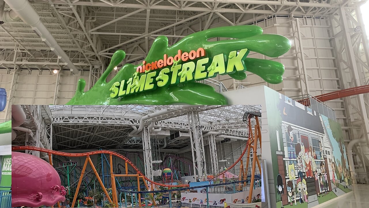 NICKLEODEON SLIME STREAK at NICKLEODEON UNIVERSE, American Dream, NJ, USA [Off Ride Footage]