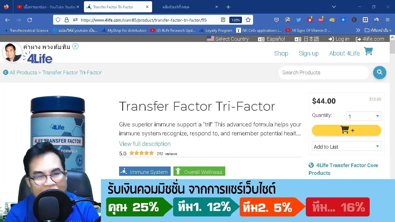 ภูมิคุ้มกันธรรมชาติ เพื่อชีวิตที่ยืนยาว มีอยู่ใน 4ไล้ฟ์ ทรานสเฟอร์ แฟกเตอร์ ไตร-แฟกเตอร์ ฟอ