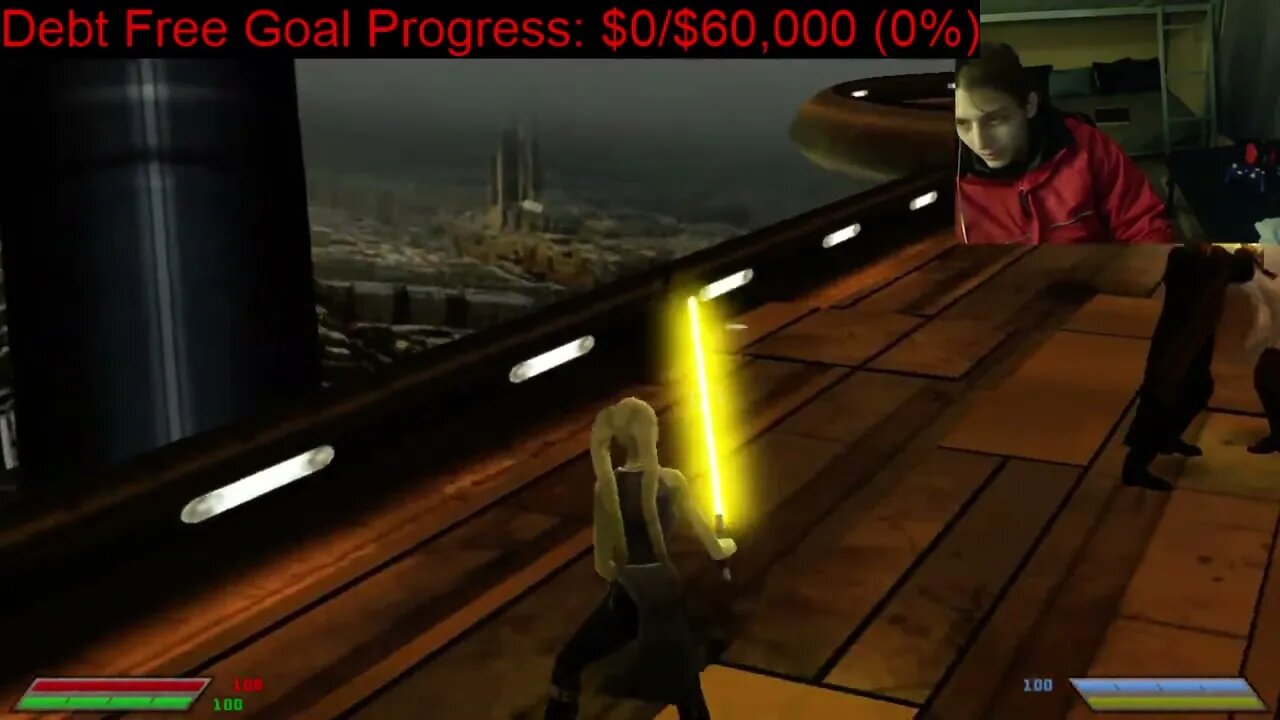 Count Dooku VS Qui Gon Jinn In A Battle With Live Commentary In Star Wars Jedi Knight Jedi Academy