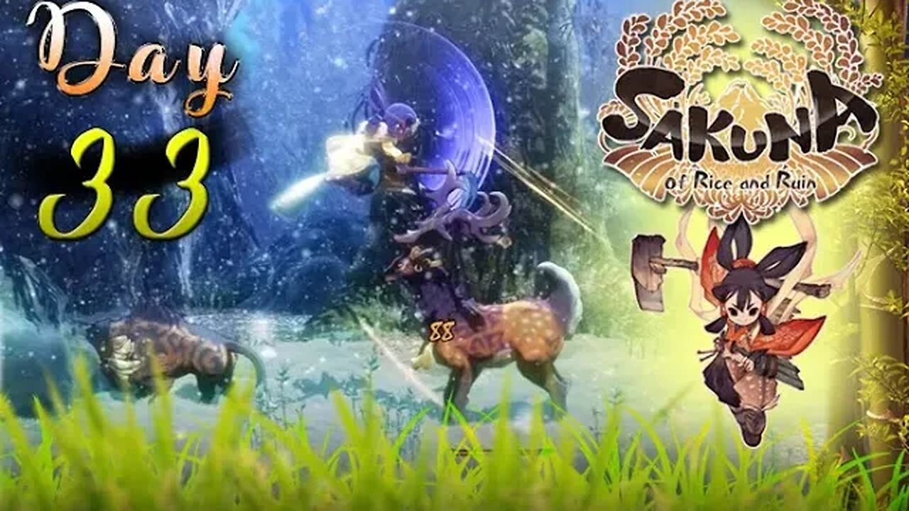 Sakuna: Of Rice and Ruin - Day 33 (with commentary) PS4