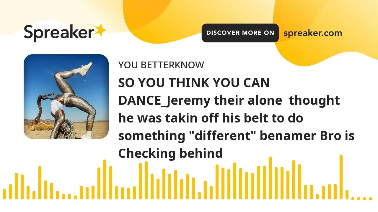 SO YOU THINK YOU CAN DANCE_Jeremy their alone thought he was takin off his belt to do something "di