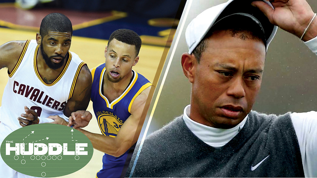 Kyrie Irving vs Steph Curry, Better Finals PG? Will Tiger Woods EVER Win Another Major? -The Huddle