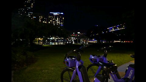 Brisbane City Warf in the Night