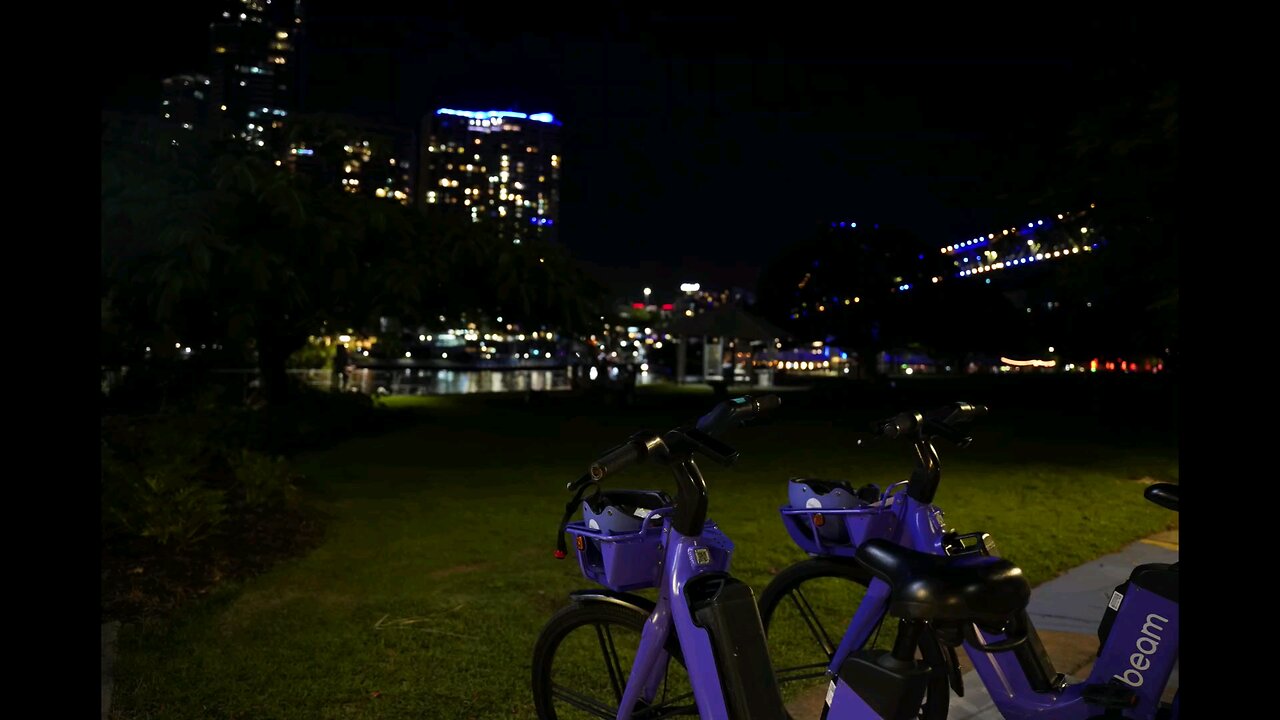 Brisbane City Warf in the Night
