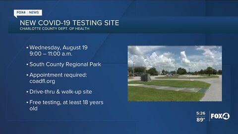 Charlotte County offers new coronavirus testing site