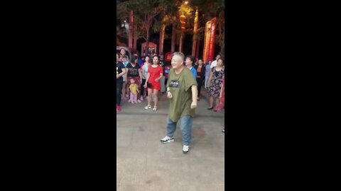 When you can't stop grandpa from dancing