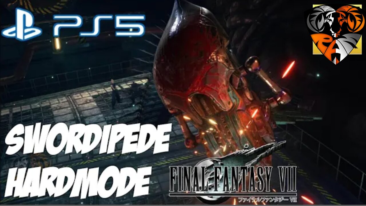 First Time Defeating SWORDIPEDE in HARDMODE Final Fantasy 7 Remake