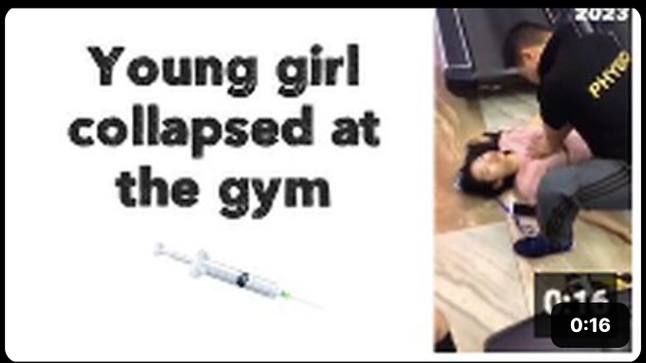 Young girl collapsed at the gym. This should not be happening. 💉😡