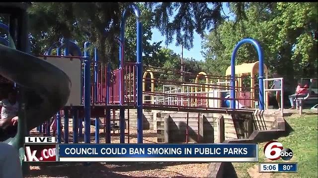 Smoking could soon be banned in Indy parks