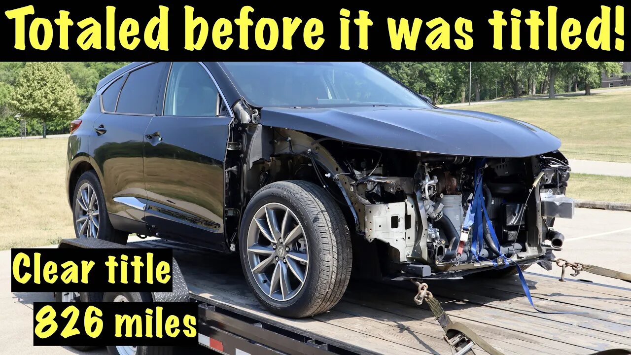 Rebuilding a totaled Acura RDX fresh off the dealer's lot