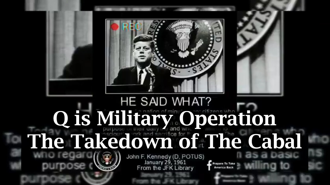 Q is Military Operation > The Takedown of The Cabal