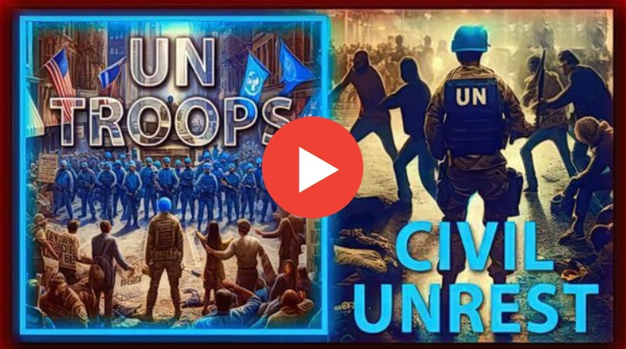 The large numbers of undocumented migrants flooding into our nations are actually UN troops..