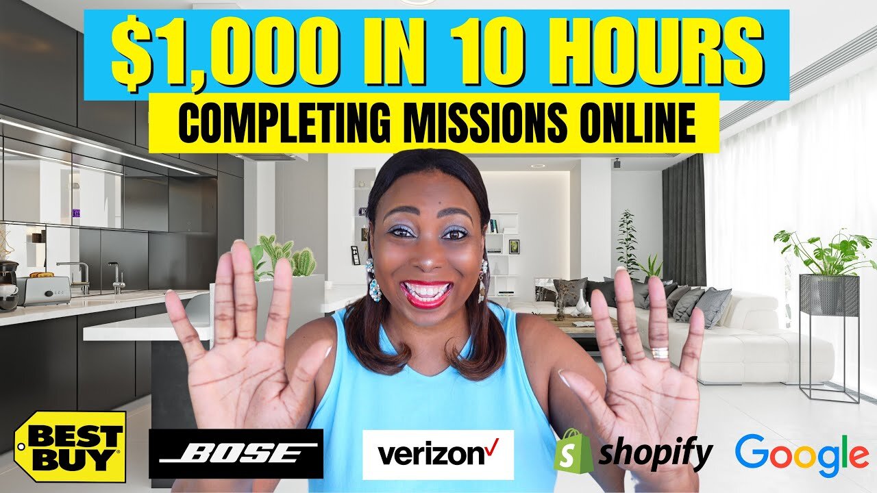 How to Earn $1,000 Online in 10 Hours by Completing Missions for Reputable Companies Worldwide