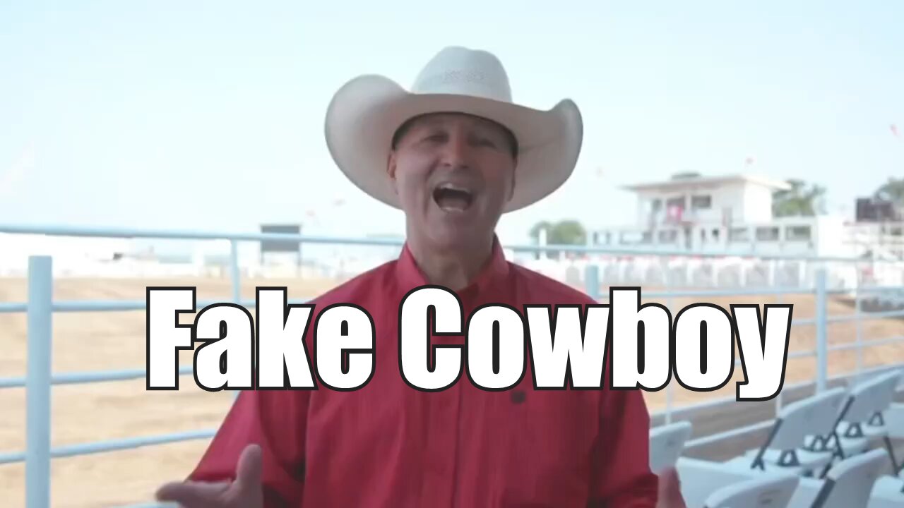 Burwell Nebraska Big Rodeo Clown Pete Ricketts is a Fake Cowboy