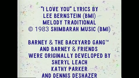 Season 4 credits of Barney