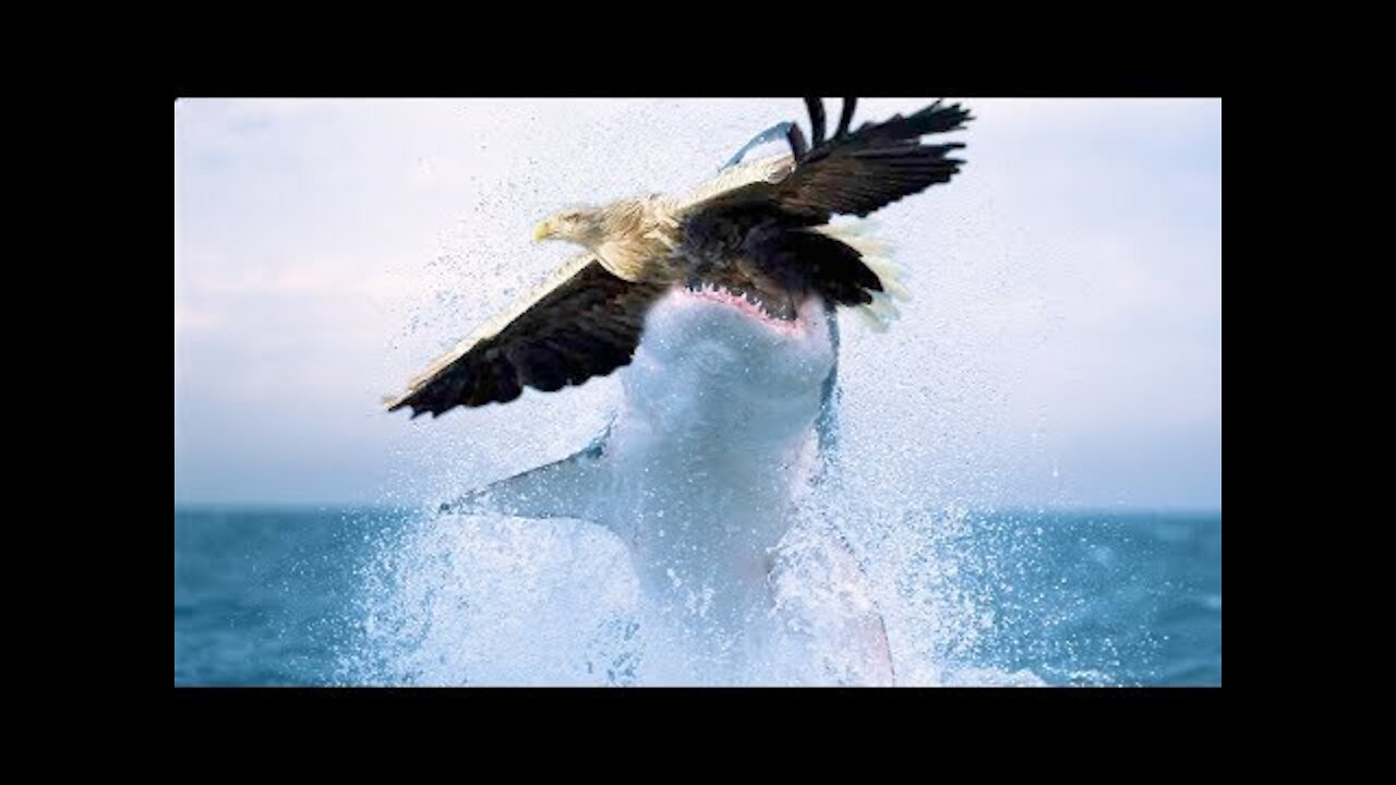 you wont believe this Why Can Shark Hunt Eagle Flying? Wild Life So Amazing