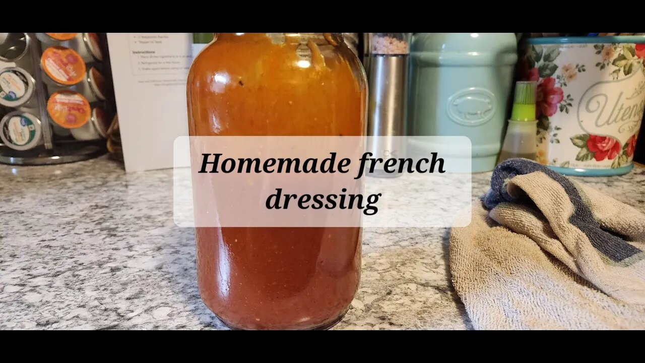 Homemade French dressing #homemade #homemadedressings