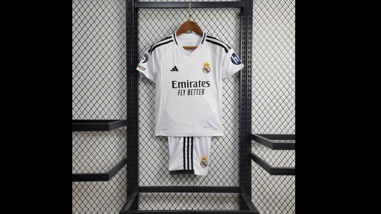 👉🏻⚽️ 2024/25 Real Madrid Home Kids Kit