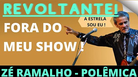 🔴🔴 ZÉ RAMALHO ENVOLVIDO EM POLÊMICA 🔴🔴