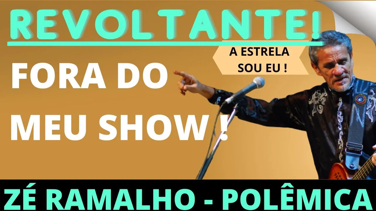 🔴🔴 ZÉ RAMALHO ENVOLVIDO EM POLÊMICA 🔴🔴