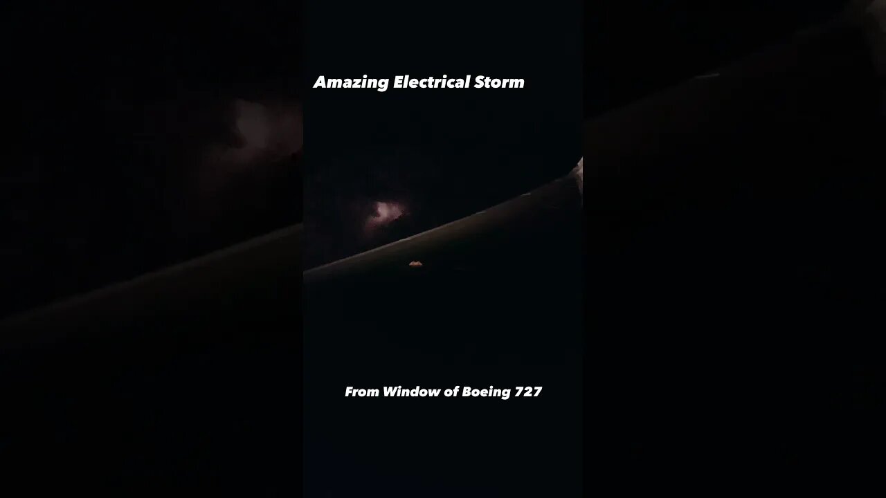 Powerful Lightening Storm seen from the window of a Boeing 727 #lightening #thunderstorm #airplanes