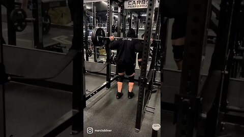 Climbing to 405 for reps on squats