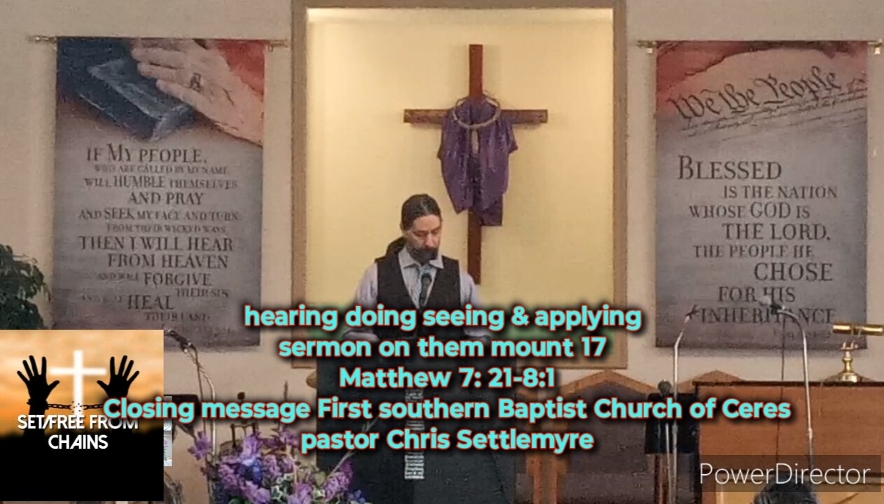 hearing doing seeing & applying sermon on the mount 17 Matthew 7:21-8:1 #theoutlawpreacher