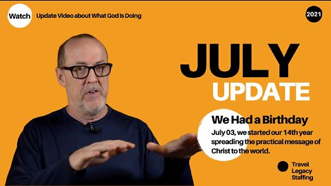 July 2021 Donor Update