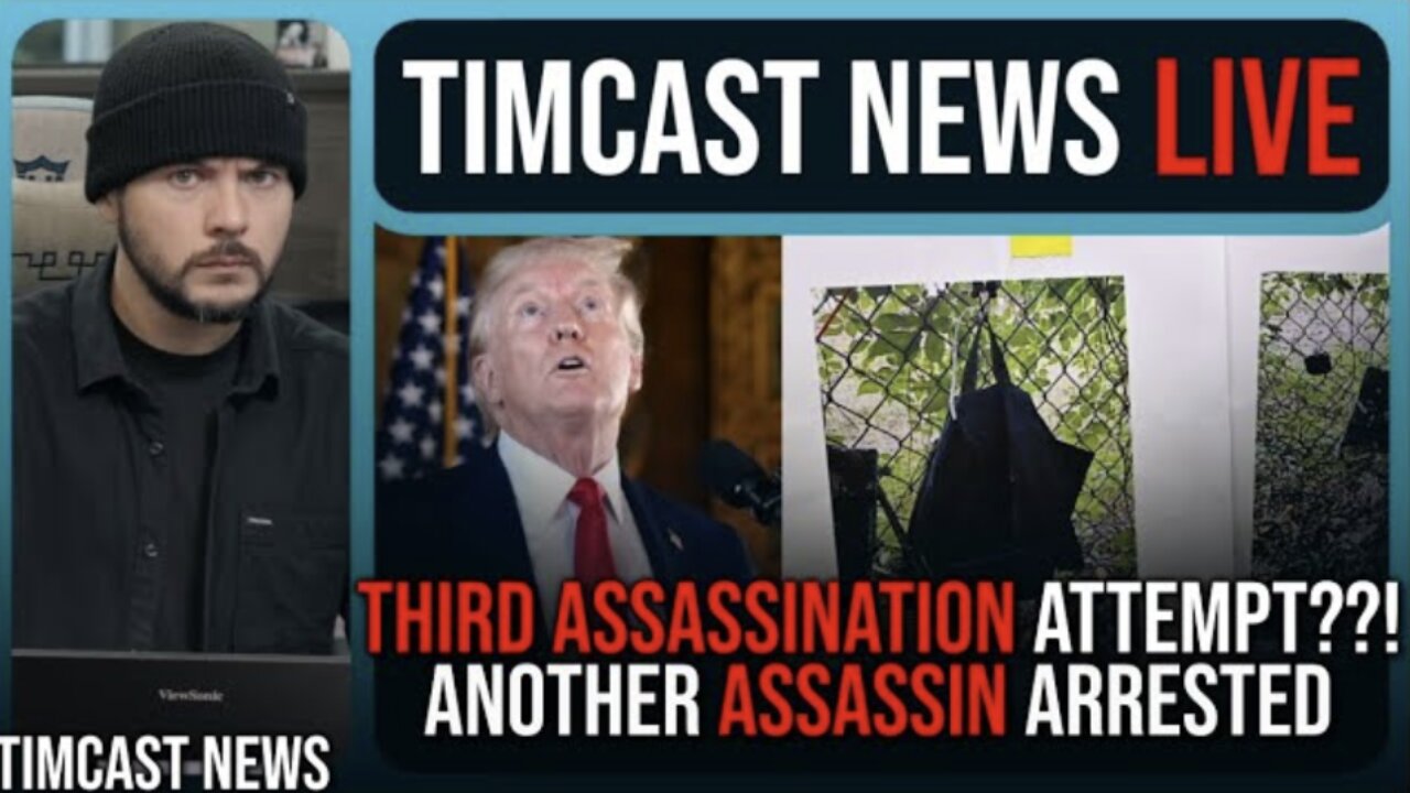 THIRD ASSASSINATION ATTEMPT ON TRUMP??! FBI Foils Plot, Arrests Assassin | Timcast News