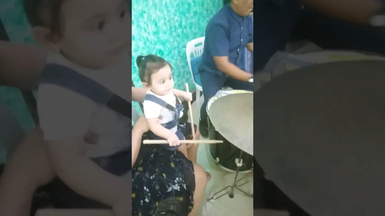 Chesco Playing Drums in the Church