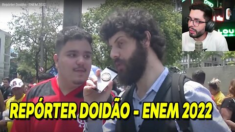 PLAYHARD REAGINDO REPÓRTER DOIDÃO - ENEM 2022 | SemZero