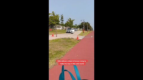 ... little delivery robot in Incheon, South Korea, May 24