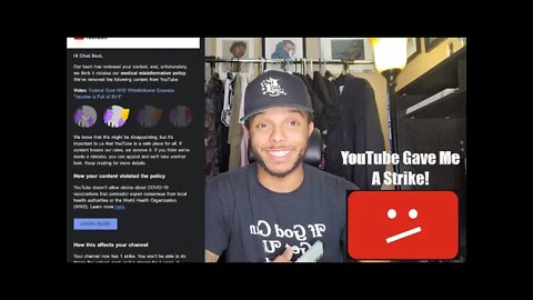 Youtube Gave My Channel A Strike..