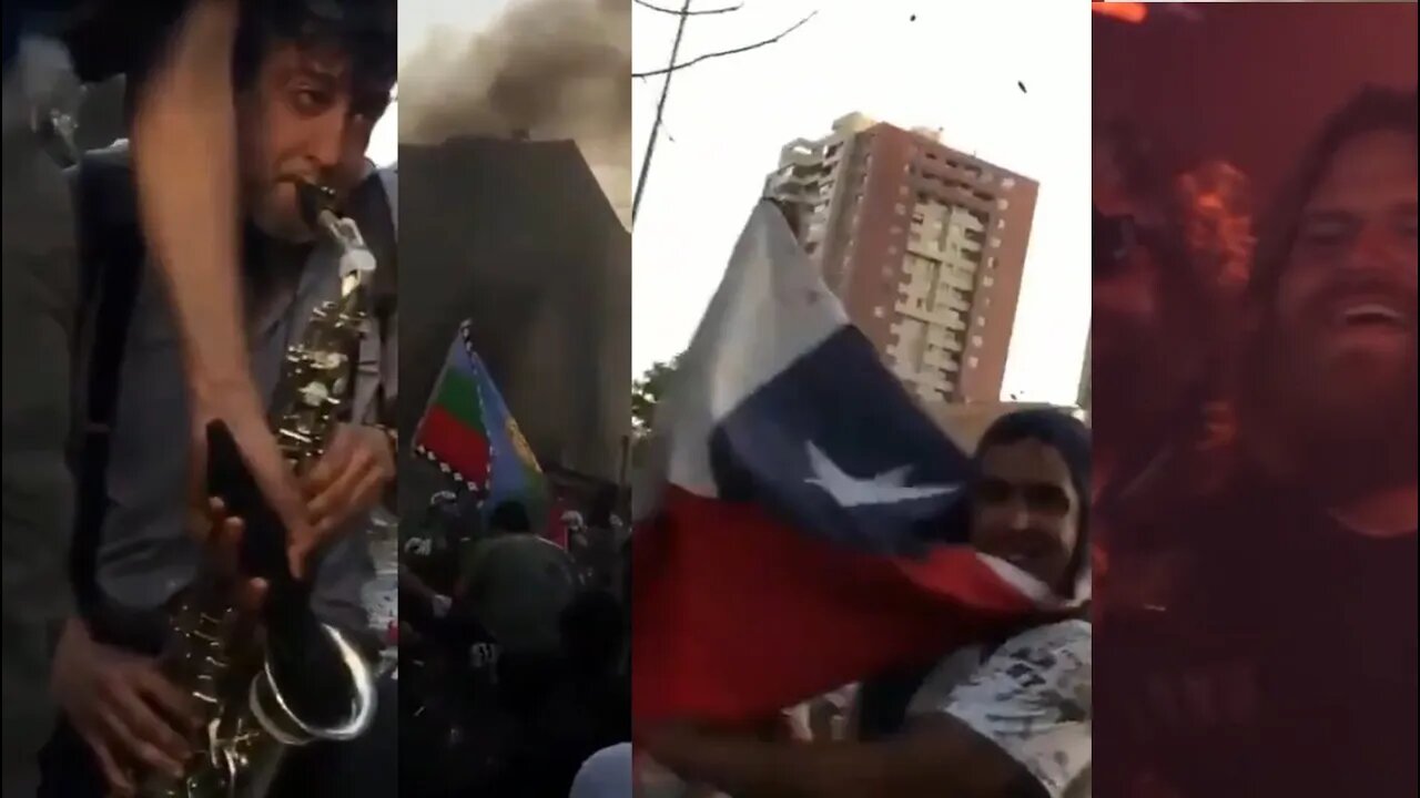 Violent protest in Chile gets carried away