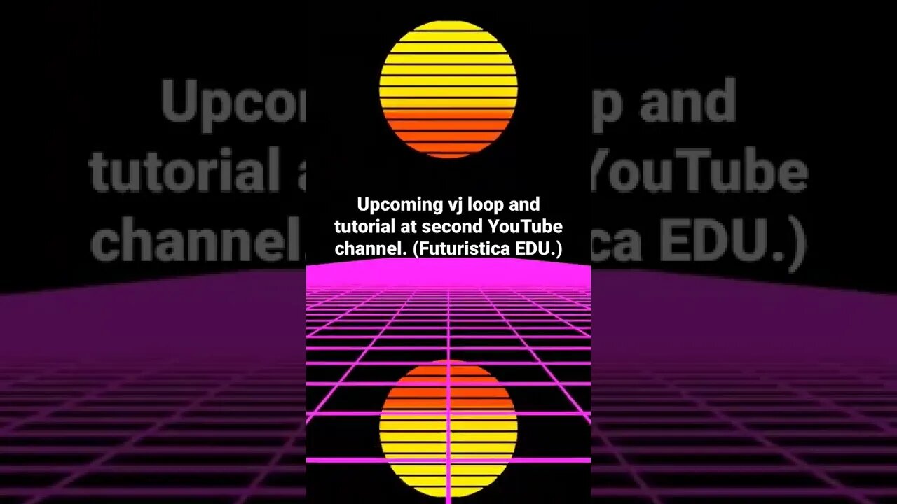 Animation preview: Retrowave sun made in geometry node.