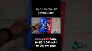 Aprenda a fazer cadernos personalizados!