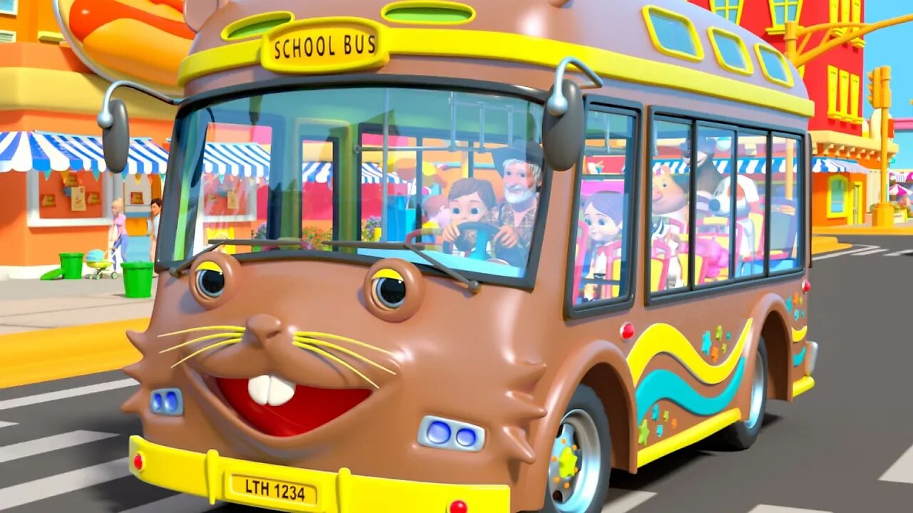 I Spy Game Song for Kids | Wheels on the Bus Nursery Rhymes by Little Treehouse