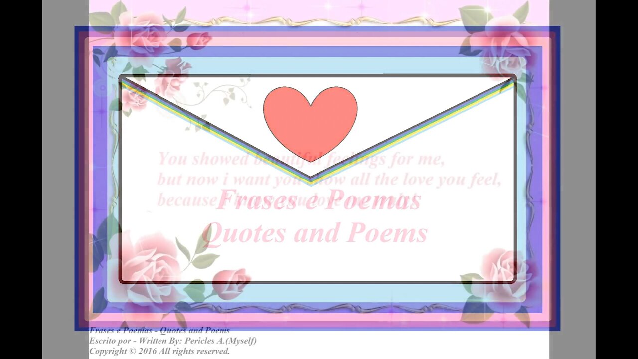 You showed beautiful feelings for me, I want you show all the love! [Quotes and Poems]