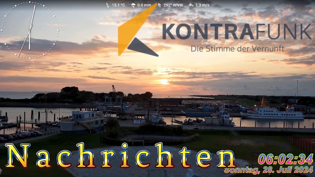 Nachrichten im Kontrafunk 28.07.2024 - 06:00 Uhr #glaubewenig, #hinterfragealles, #denkeselbst