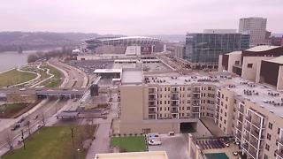 Sky 9 view of AC Hotel rooftop bar