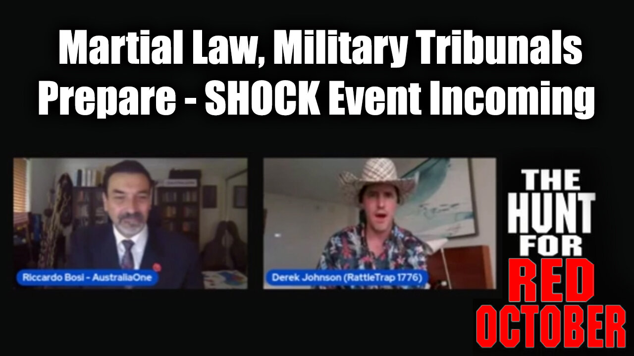 LTC Riccardo Bosi & Derek Johnson SHOCK Event - Martial Law, Military Tribunals