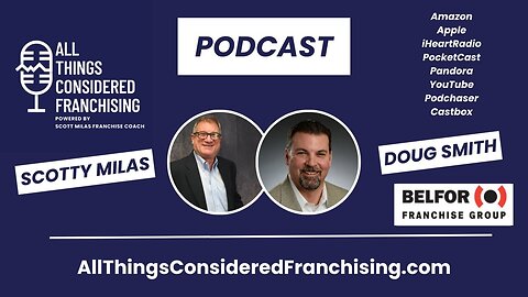 Scotty Milas' All Things Considered Franchising Podcast w/ Doug Smith, BELFOR Franchise Development