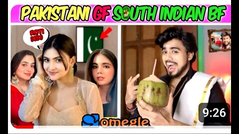 Omegle - pakistani girlfriend south indian boy @Adrishya #Omegle funny video