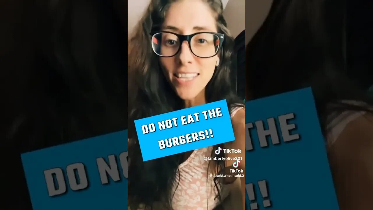 DO NOT EAT THE BURGERS