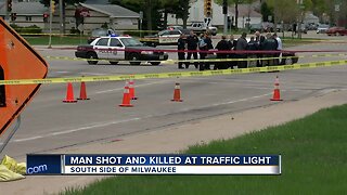 Man shot and killed at traffic light in Milwaukee