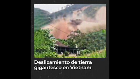 Gigantesco deslizamiento de tierra en Vietnam tras el paso del supertifón Yagi