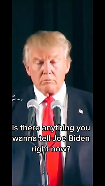 What Trump just said to Biden!!