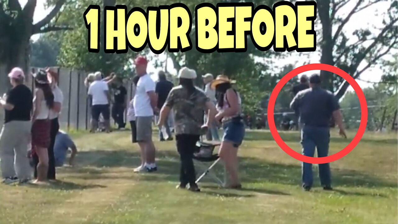 MYSTERIOUS MAN CAUGHT ON VIDEO CLEARING WAY FOR TRUMP SHOOTER ⚠️