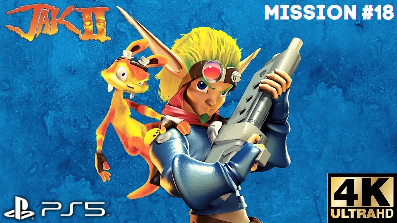 Jak II Mission #18: Destroy All Turbo Cannons | PS5, PS4 | 4K (No Commentary Gaming)