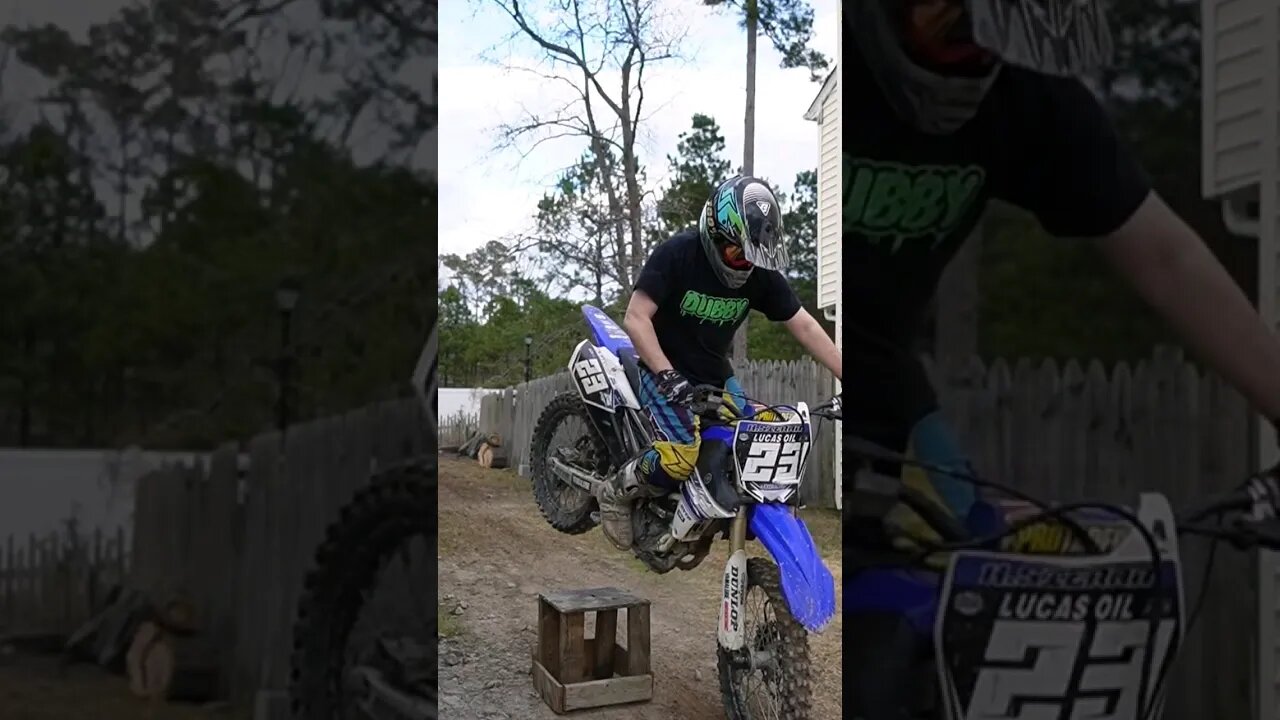 stoppie to bike stand. #stoppie #content #youtube #motoxlight #yamaha #yz250f